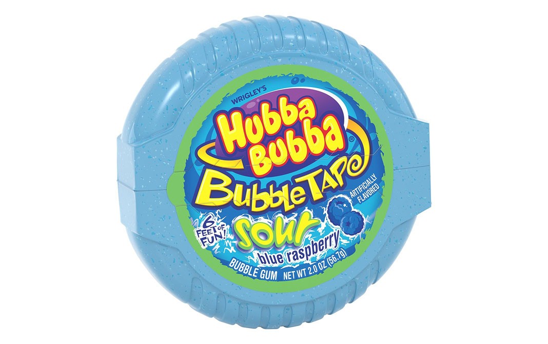 Hubba Bubba Bubble Tapo Sour Blue Raspberry   Box  56.7 grams
